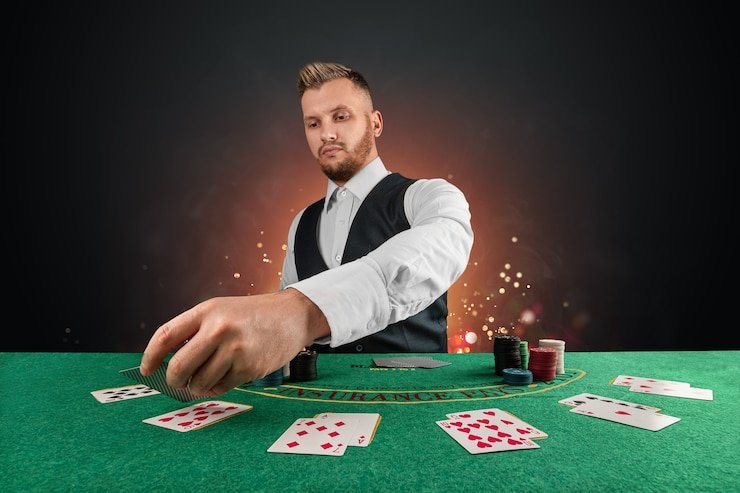 Live roulette table on ojol77 login with croupier and betting interface